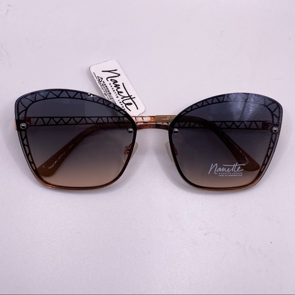 Nanette Lepore Accessories - NWT Nanette Lepore Gold Frame Sunglasses